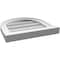 Ekena Millwork Round Top Surface Mount PVC Gable Vent w/ 2"W x 2"P Brickmould Sill Frame, 16"W x 16"H GVPRT16X1603SN - alternate 3